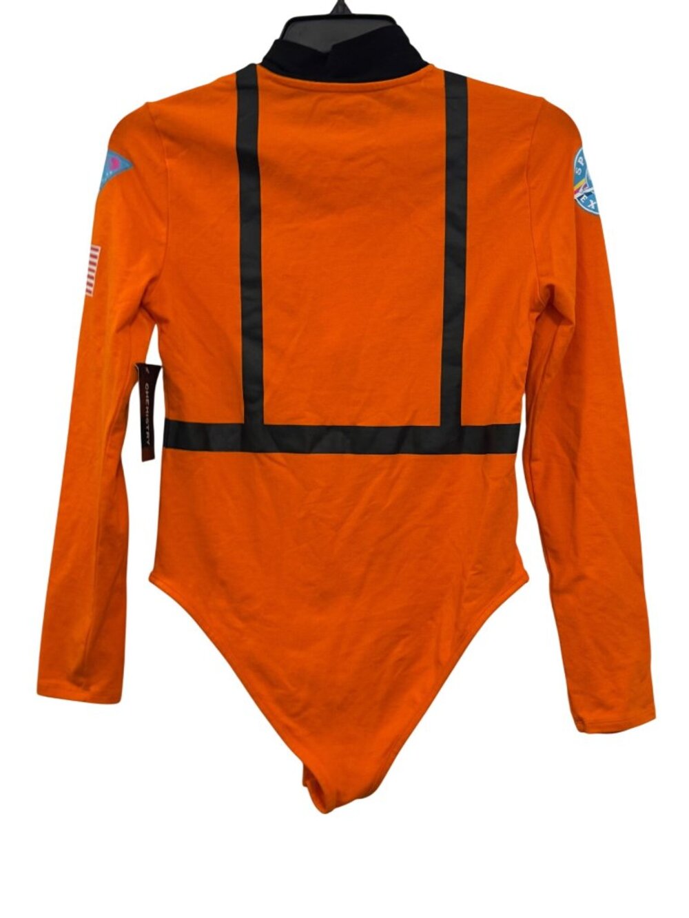 Orange Space Explorer Costume Bodysuit Chemistry Brand XL - Picture 2 of 8